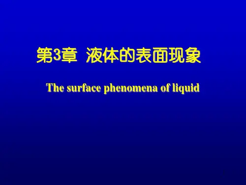3.23物理液体的表面现象