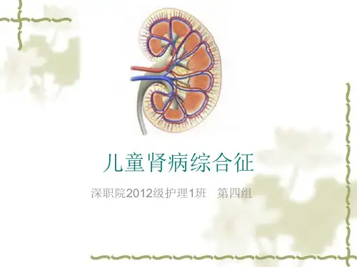 儿科肾病综合症ppt课件
