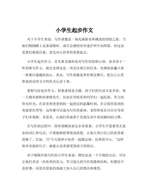 小学生起步作文