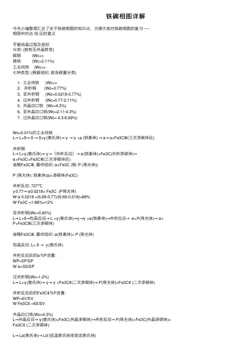 铁碳相图详解