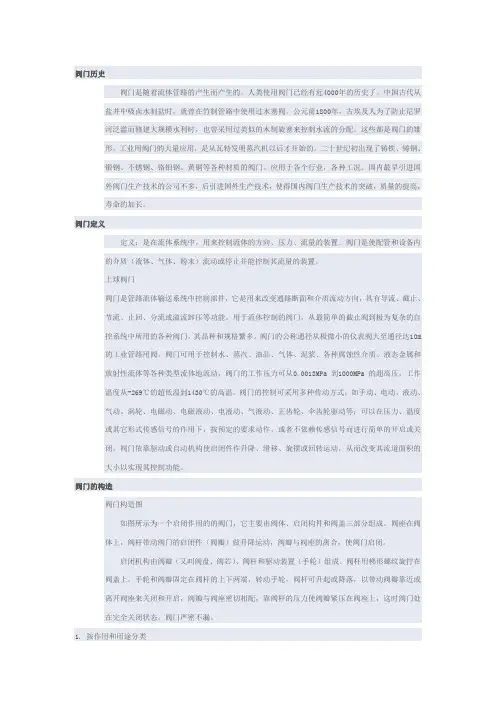 阀门知识大全分解