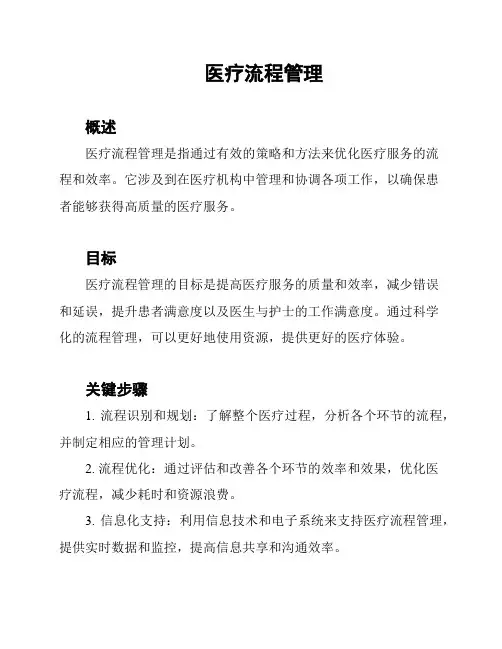 医疗流程管理