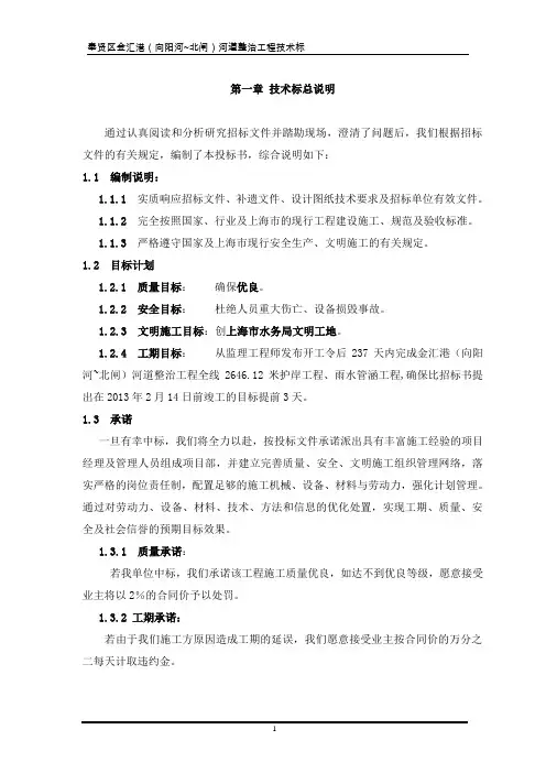 水利工程河道整治施工组织设计同名17139