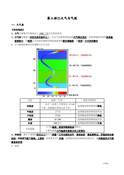 大气压与天气