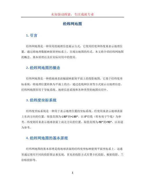 经纬网地图