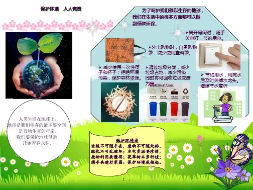 手抄报 保护环境人人有责ppt课件