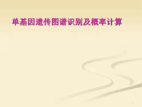 单基因遗传图谱识别