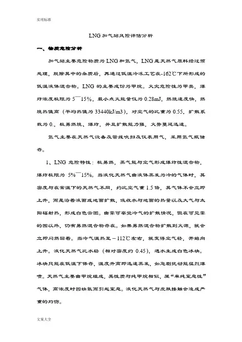 LNG加气站风险评估分析报告郑
