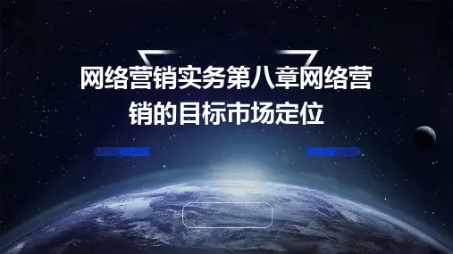 网络营销实务第八章网络营销的目标市场定位