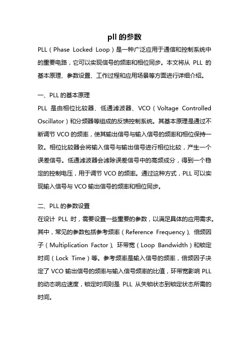 pll的参数
