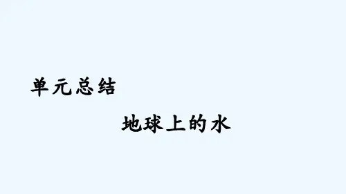 高考地理人教总复习课件：第四单元 地球上的水 总结 