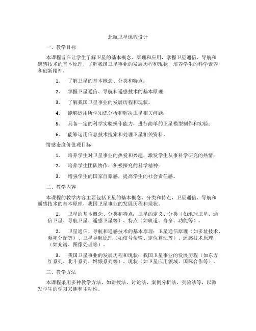 北航卫星课程设计
