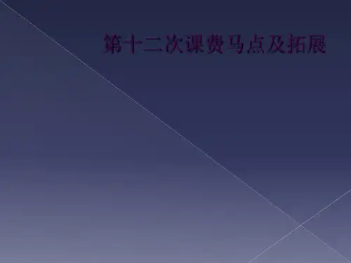 第十二次课费马点及拓展