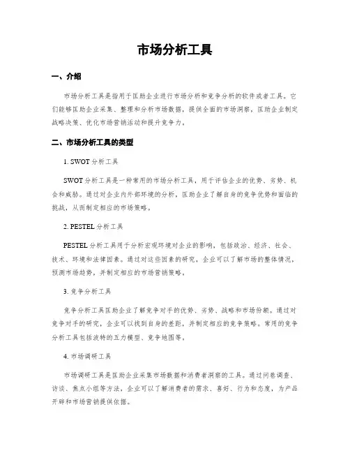 市场分析工具