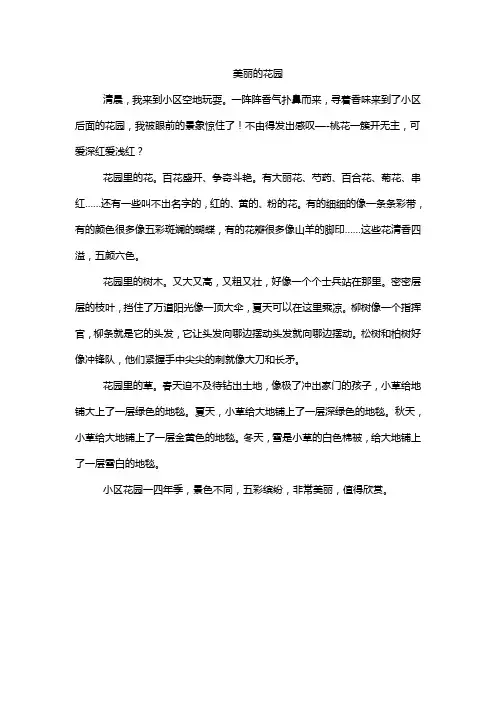 美丽的花园