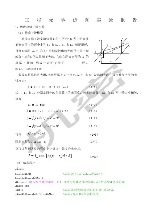 工程光学matlab仿真