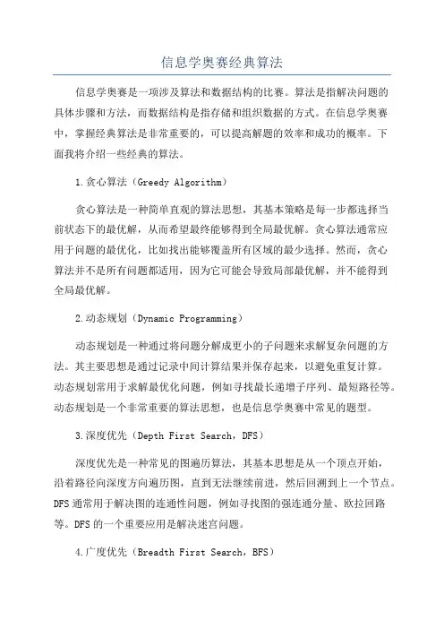 信息学奥赛经典算法