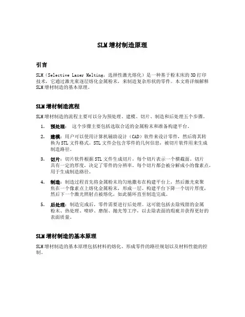 slm增材制造原理