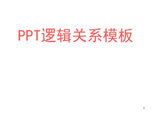 模板逻辑关系模板PPT课件