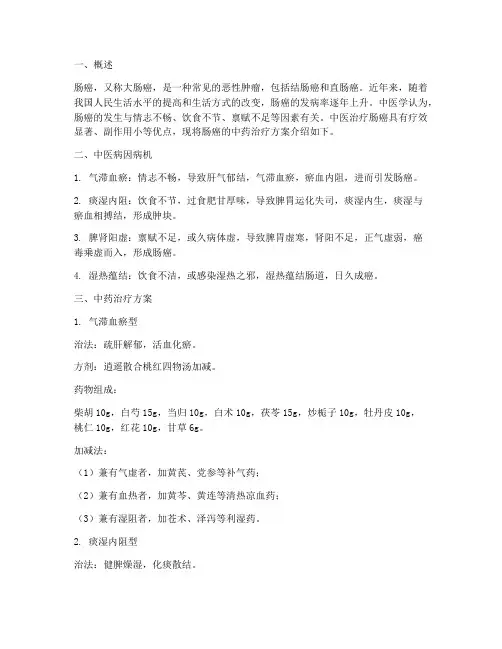 肠癌的中药治疗方案