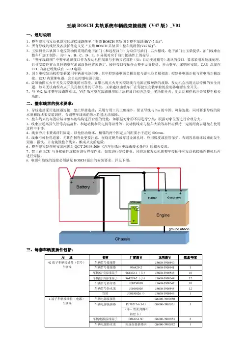 博士共轨EDC7(V47)------系统车辆线束接线图(V47版)_V01_091207