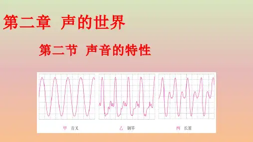 2.2声音的特性课件-八年级物理上学期(沪科版2024)