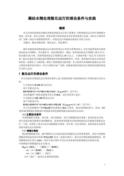 氨化运行