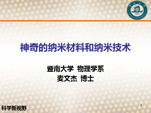 神奇的纳米材料PPT课件