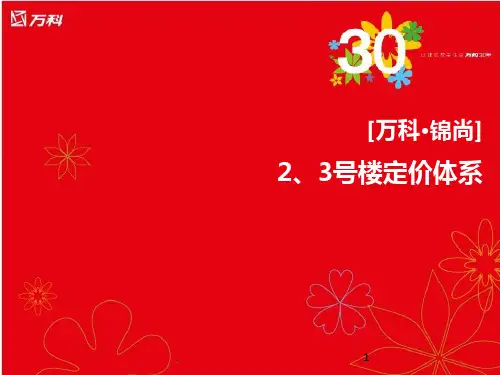 万科锦尚、号楼定价体系终PPT课件
