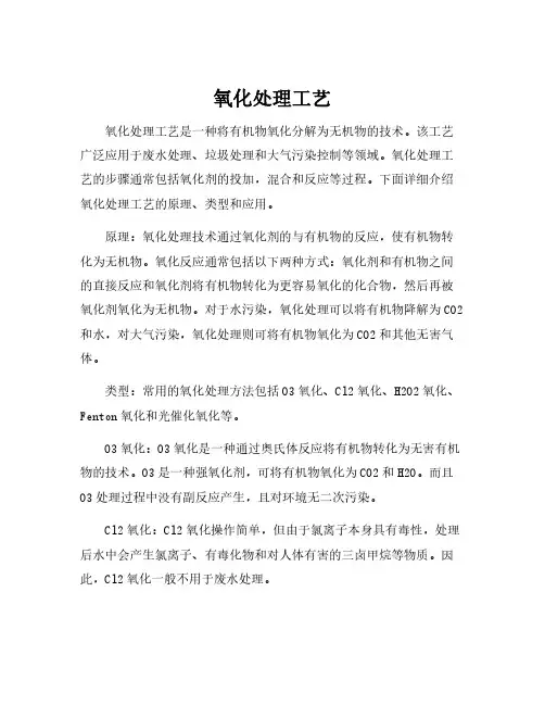 氧化处理工艺