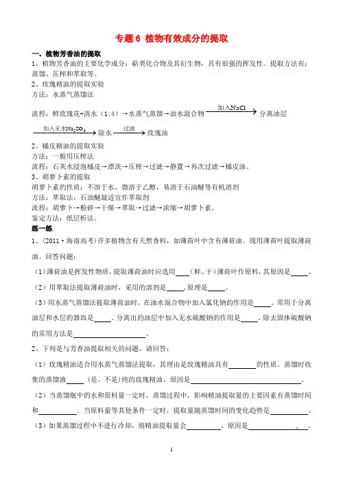 选修专题6复习