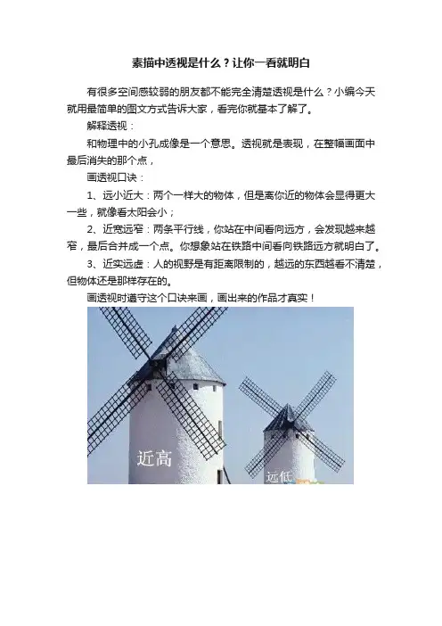 素描中透视是什么？让你一看就明白