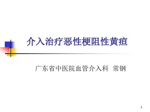 胆道疾病介入治疗参考课件
