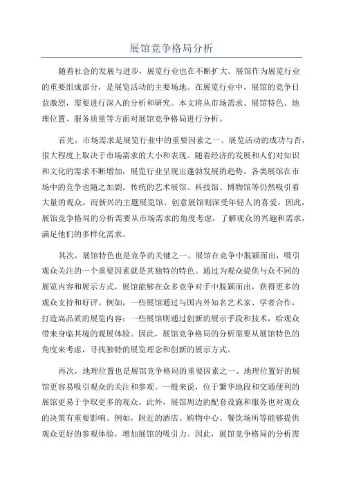 展馆竞争格局分析