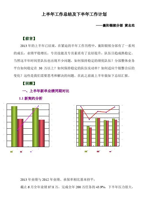 2013年上半年总结及下半年工作计划