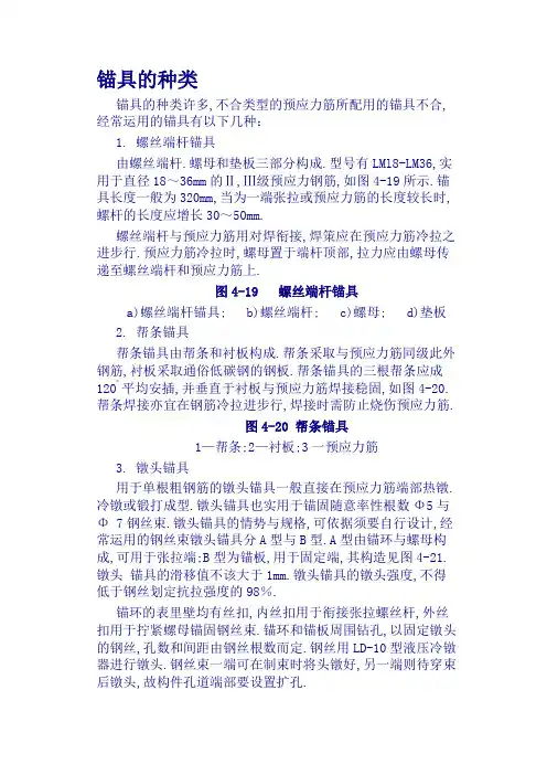 锚具的种类