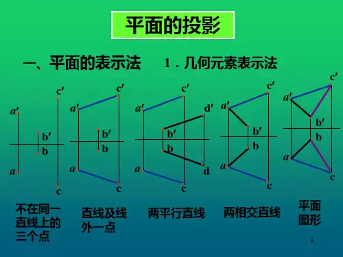 第三章-第三节-平面的投影PPT课件