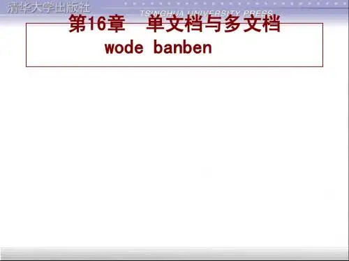 单文档与多文档