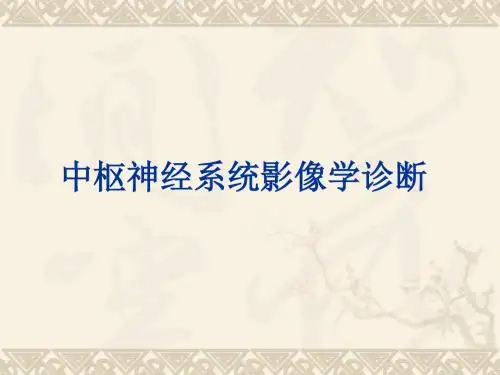 神经系统影像学诊断ppt课件