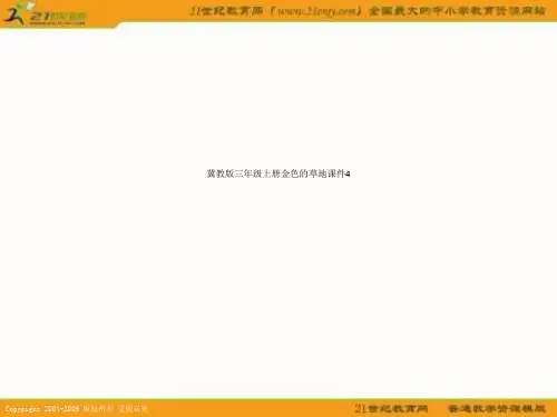 冀教版三年级上册金色的草地课件4