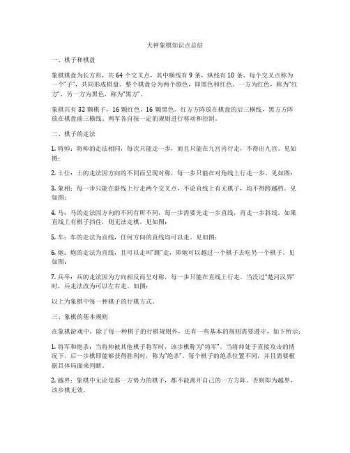 大神象棋知识点总结