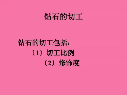 钻石的评价与鉴赏ppt课件