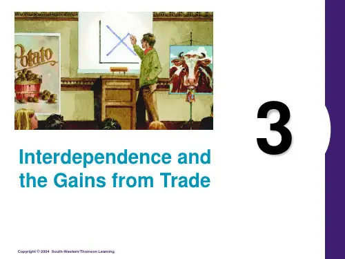 03-interdependence Principles of Economics, Third Edition 经济学原理第三版课件