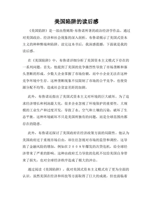 美国陷阱的读后感