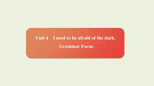 Unit4GrammarFocus课件九年级人教版英语全一册