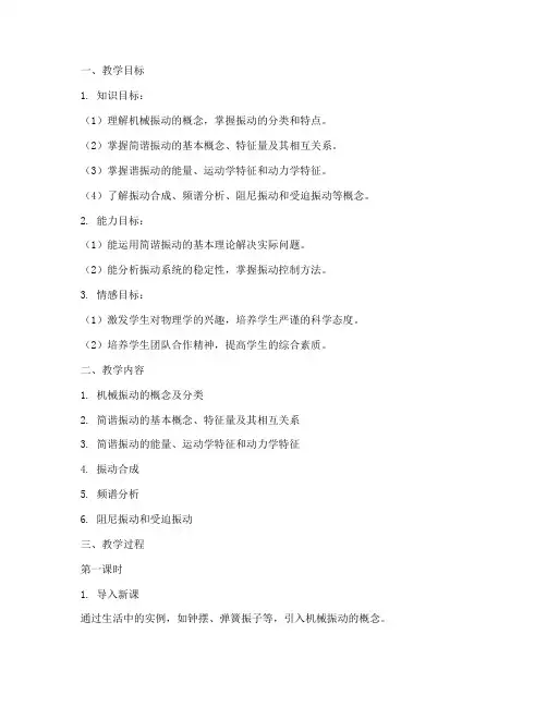 大学物理_机械振动_教案
