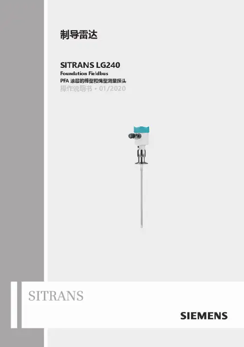 SITRANS LG240 棒型和绳型测量探头操作说明书