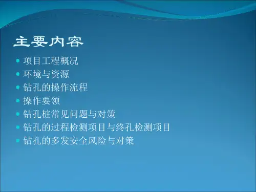 钻孔灌注桩施工技术交底全