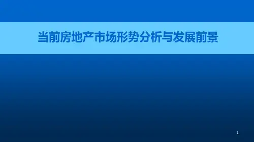 当前房地产市场形势分析与发展前景课件