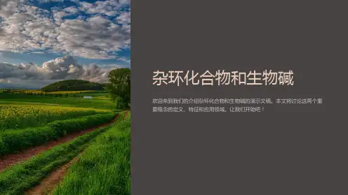 杂环化合物和生物碱
